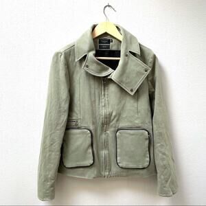 Fremont Apparel Co Los Angeles Olive Green Jacket Cargo Pockets Women's Medium